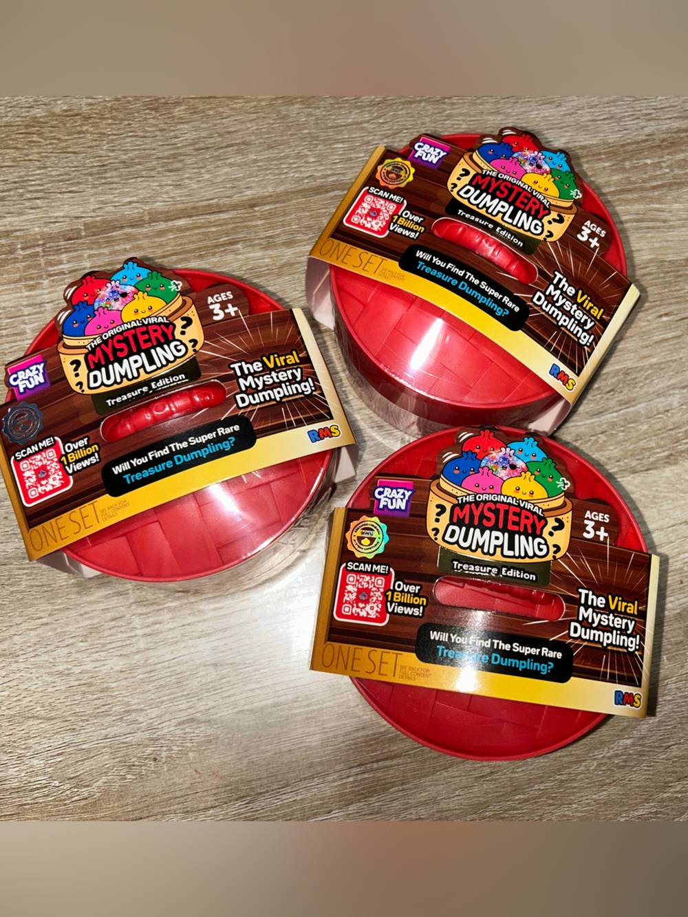 Lot of 3
mystery dumplings Brand New